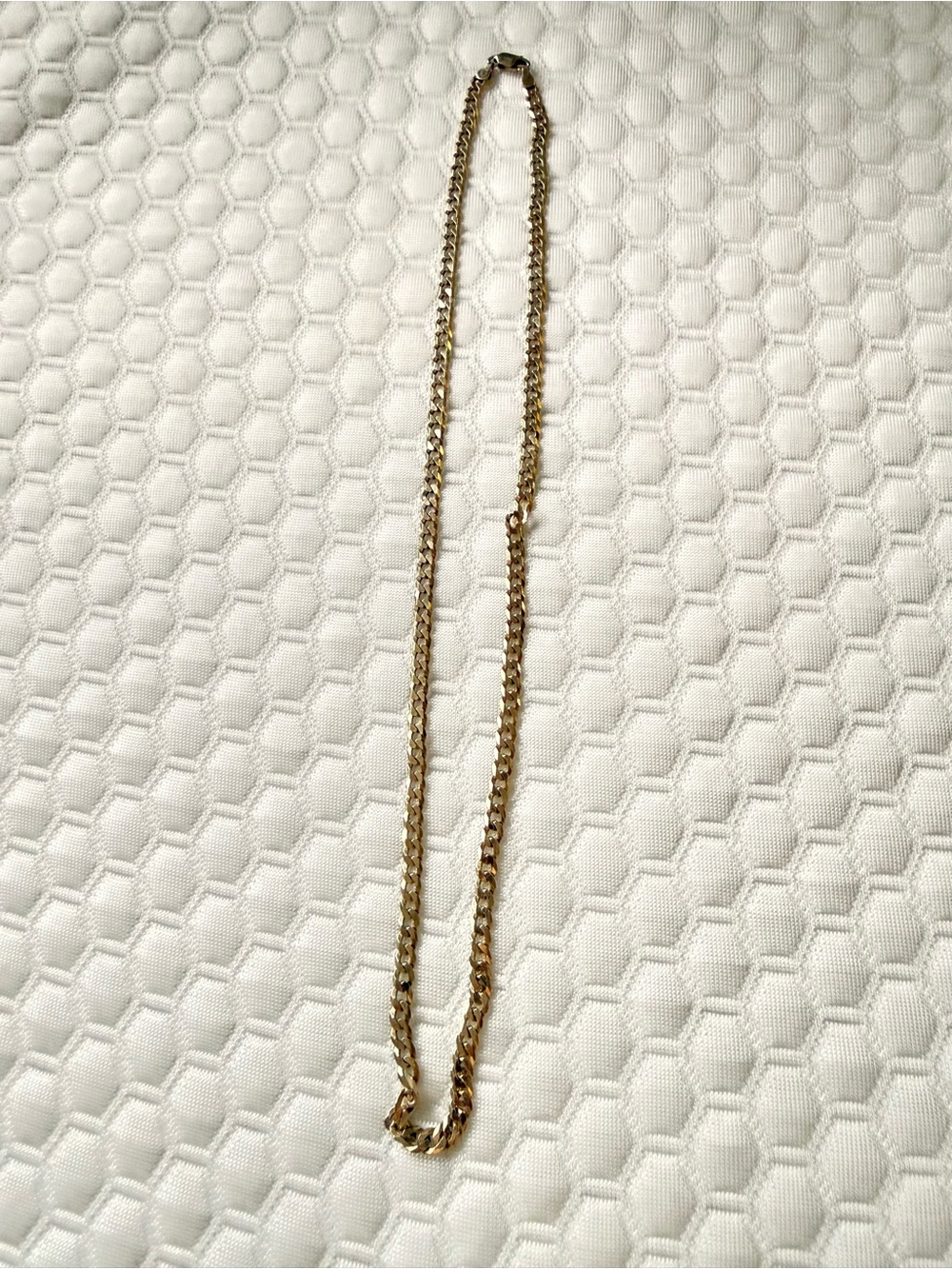 Ralph Lauren 925 silver Italy Polished Gold Curb Chain Necklace
